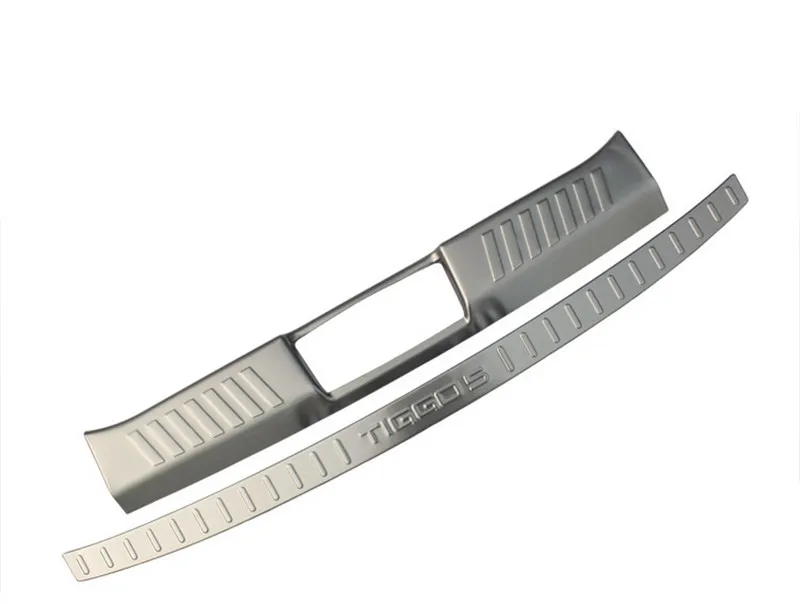 

stainless steel Rear Door Bumper Protector sill plate/ Trunk Tread Plate Trim Car styling for Chery Tiggo 5 2014-2016