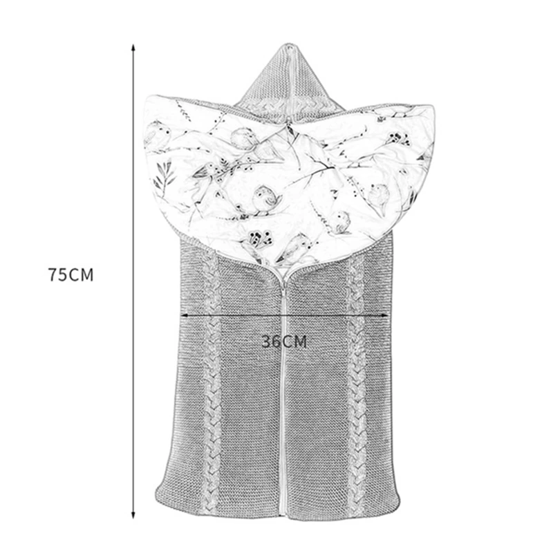 

Baby Swaddle Baby Blanket Soft Baby Sleeping Bag Cotton Knitting Envelope Newborn Swaddle Wrap Sleepsacks