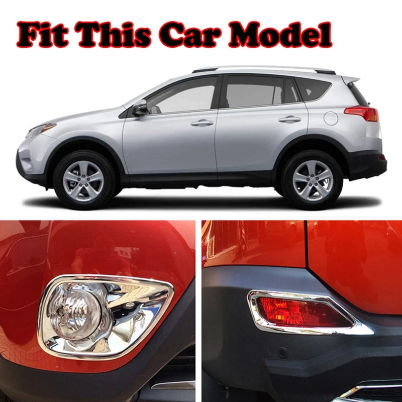 Для Toyota RAV4 для Previa RAV 4 2013 2014 2015 ABS хромированные передние и задние противотуманные