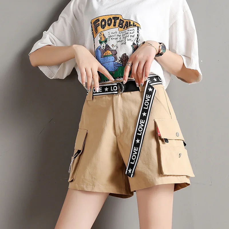 Настоящая съемка 2019 Летний Новый комбинезон короткий женский летний Свободный