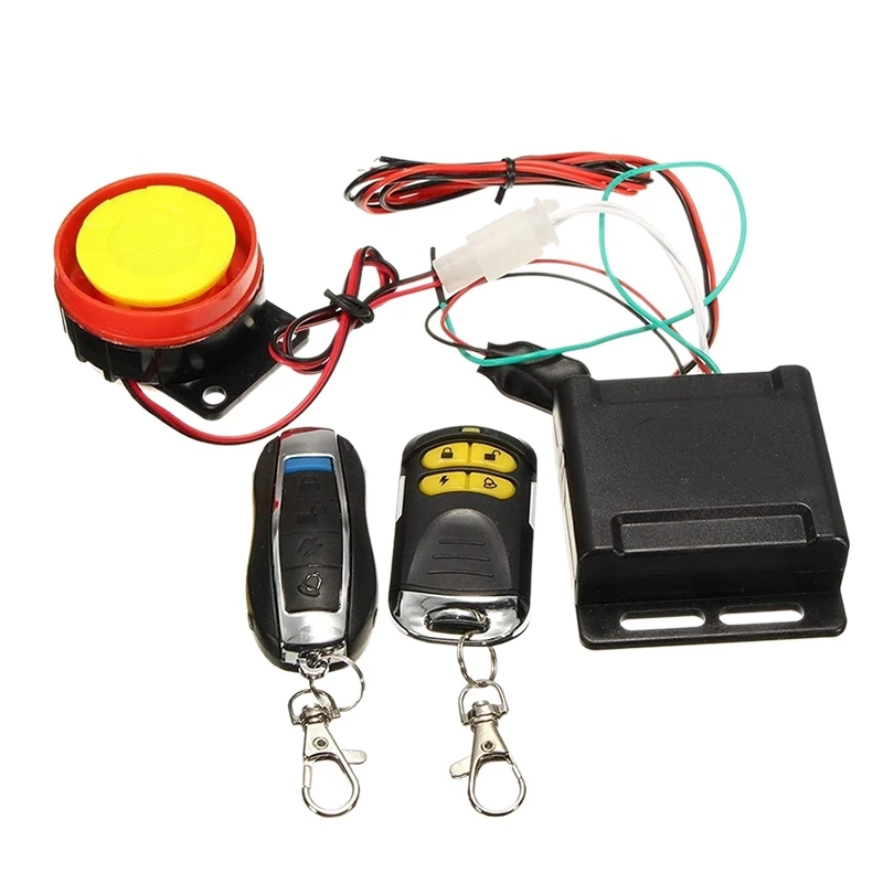 

12V Motorcycle Security Alarm and Anti-Theft System Remote Control One-Button Start for Bicycle Scooters Motorcycle
