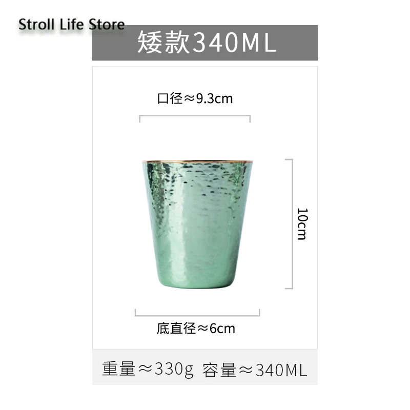 Креативные зеленые бокалы для виски стеклянные коктейлей банкетов вина пива