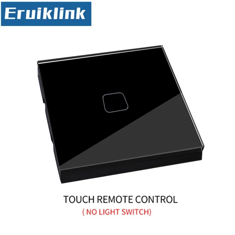 Touch remote control ЕС/Великобритания Стандартный 1/2/3 местный 1 позиционный сенсорный пульт дистанционного управления Управление переключатель, Белый/Черный Стекло Панель выключатель лампы 220 В настенный светильник переключатель - Цвет: Touch remote control
