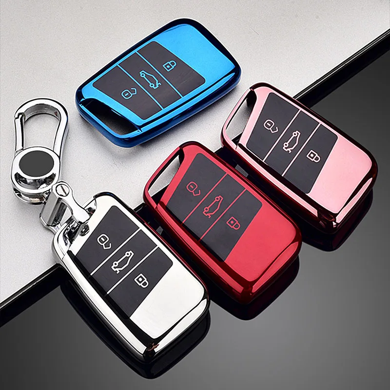 1 мягкий ТПУ чехол для автомобильного ключа дистанционного управления Volkswagen VW