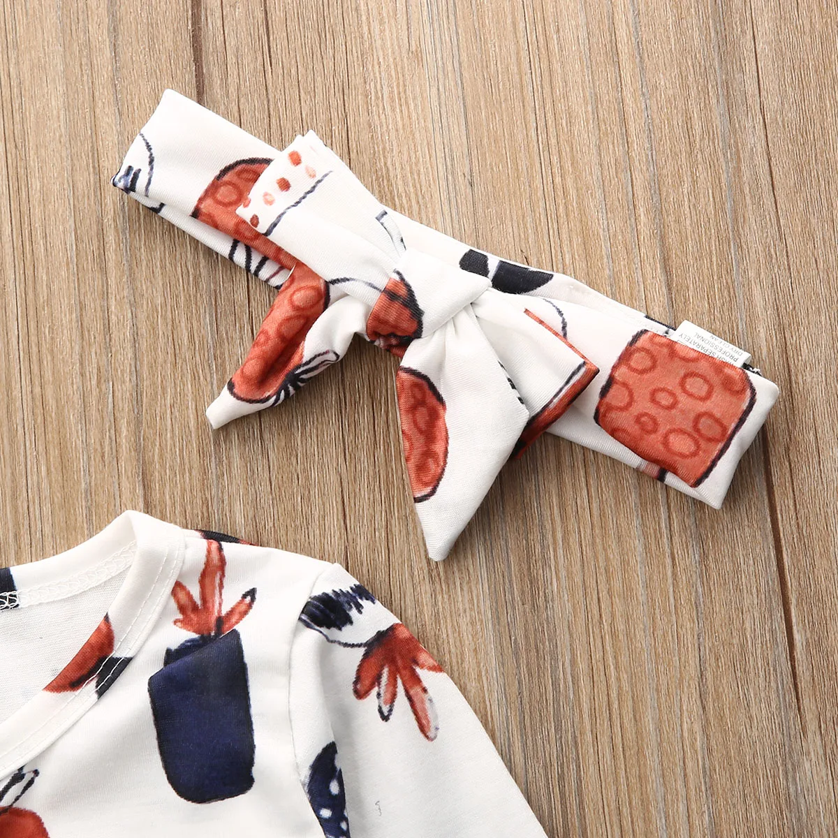 Детский комбинезон для маленьких девочек с длинными рукавами и рисунком ананаса