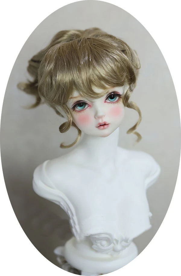 

BJD doll wig suitable for 1/3 1/4 1/6 size imitation mohair ponytail doll accessory