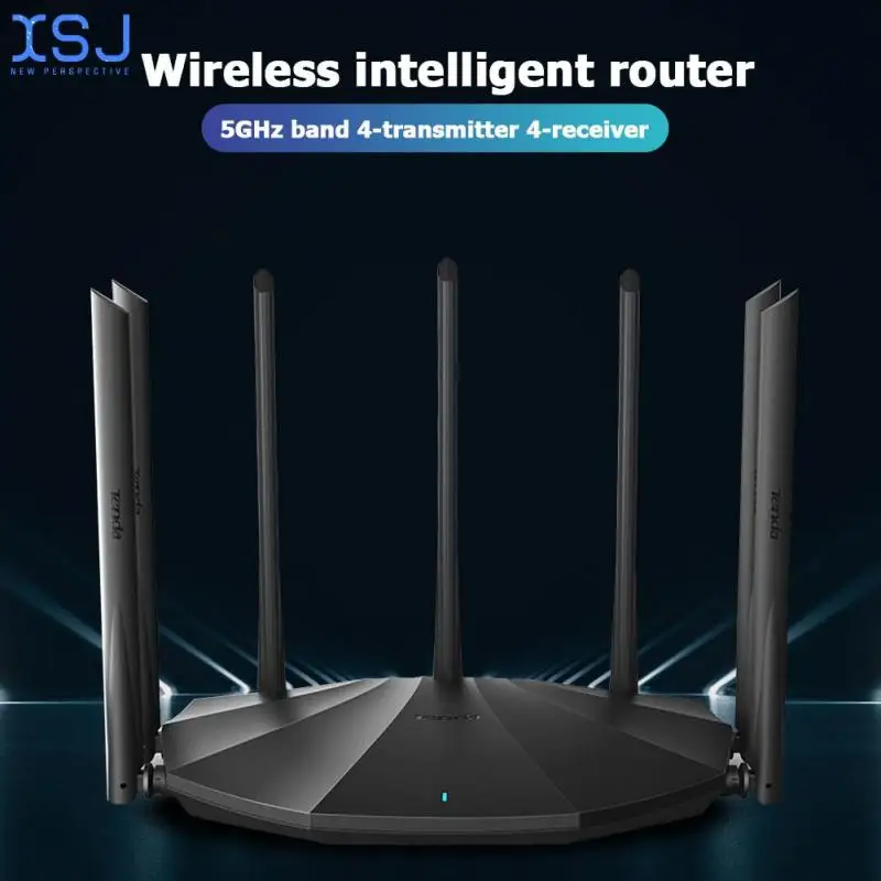 

Tenda AC23 2100M Gigabit Dual Band WiFi Router Wireless Amplifier 2.4+5GHz Repeater Wider Coverage Network Extender with 7x 6dBi