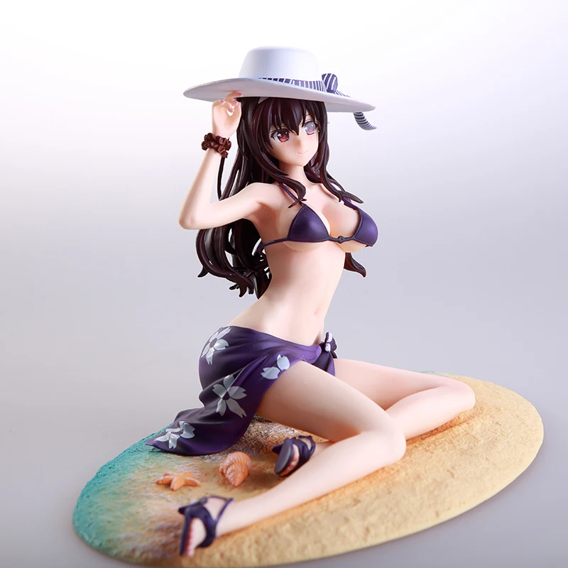 

Anime Figure How to Raise a Passerby Heroine Kasumigaoka Shiba Swimsuit.ver Doll Model PVC Toy Decoration Exquisite Boxed Gift