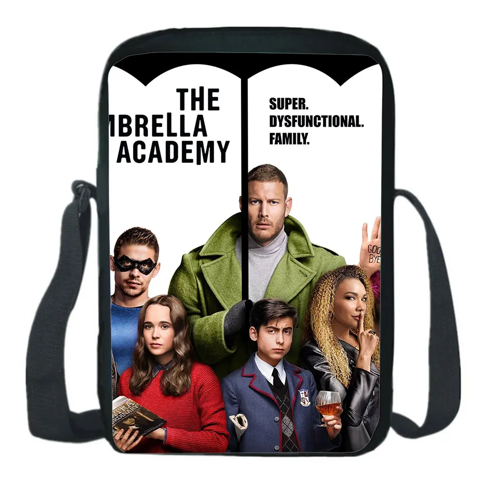 "Сумка на плечо с принтом «Зонт» для мужчин и женщин, модный рюкзак-мессенджер, повседневная школьная сумка для подростков, мультяшный ранец"