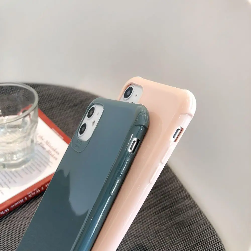 Минимальный чехол для телефона iphone 11 Pro Max полноразмерный Ударопрочный Мягкий XS XR