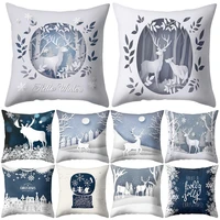 snowflake tree cushion cover christmas decorations for home merry christmas ornament gift 2020 xmas decors happy new year 2021
