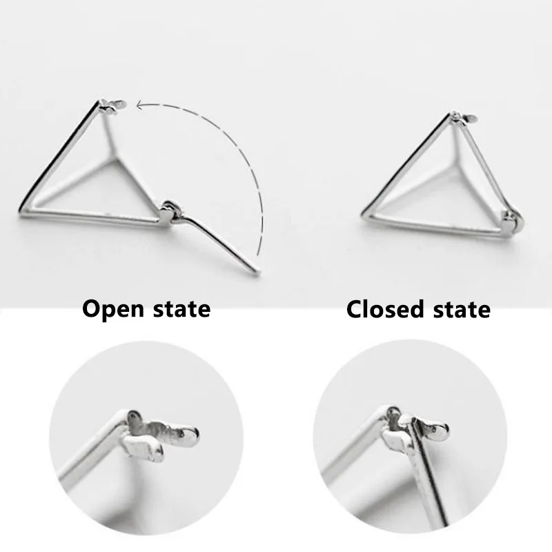 Висячие серьги с квадратными кристаллами геометрической формы Серебряный