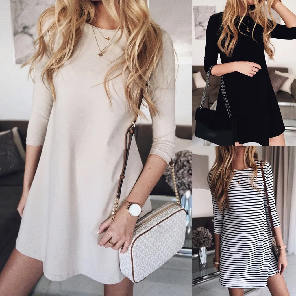 Модное женское мини платье новое повседневное популярное элегантное осеннее