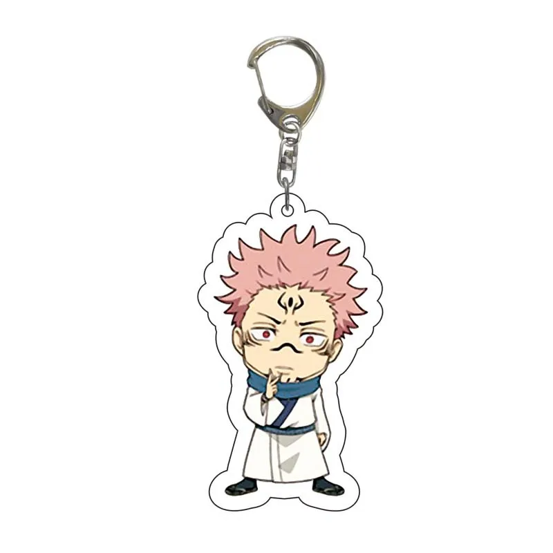 

New Hot Anime Jujutsu Kaisen Keychain Pendant Student Backpack Key Chain Give Friend Key Ring Christmas Birthday Gift
