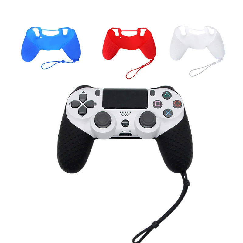 Резиновый чехол-накладка для контроллера, силиконовый чехол для playstation 4 PS4 Pro, тонкий мягкий силиконовый нескользящий чехол-накладка