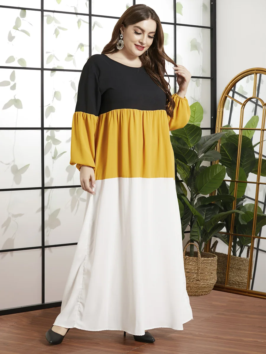 Кафтан мусульманский абайя платье для женщин с длинным рукавом Jubah