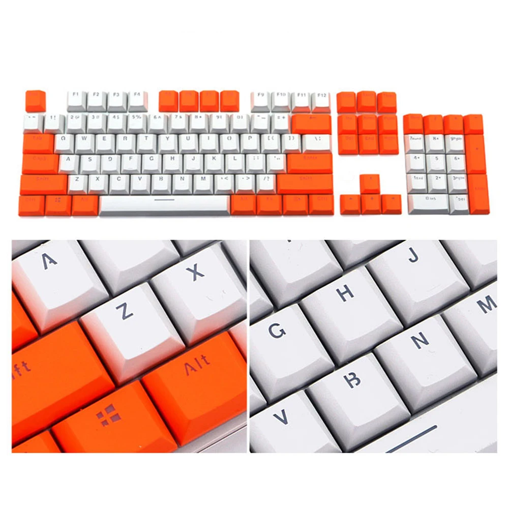 PBT заказной практичный ключ 104 смешанный двойной цвет игровые эргономичные