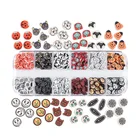 Наклейки для ногтей на Хэллоуин 3D, украшение для ногтей, призрак, тыква, фонарь, скелет, аксессуары для ногтей