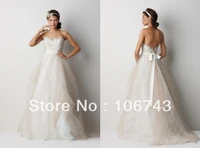 free shipping2016 new style best seiier sexy bride wedding custom size lace sweetheart empire backless bridal dress
