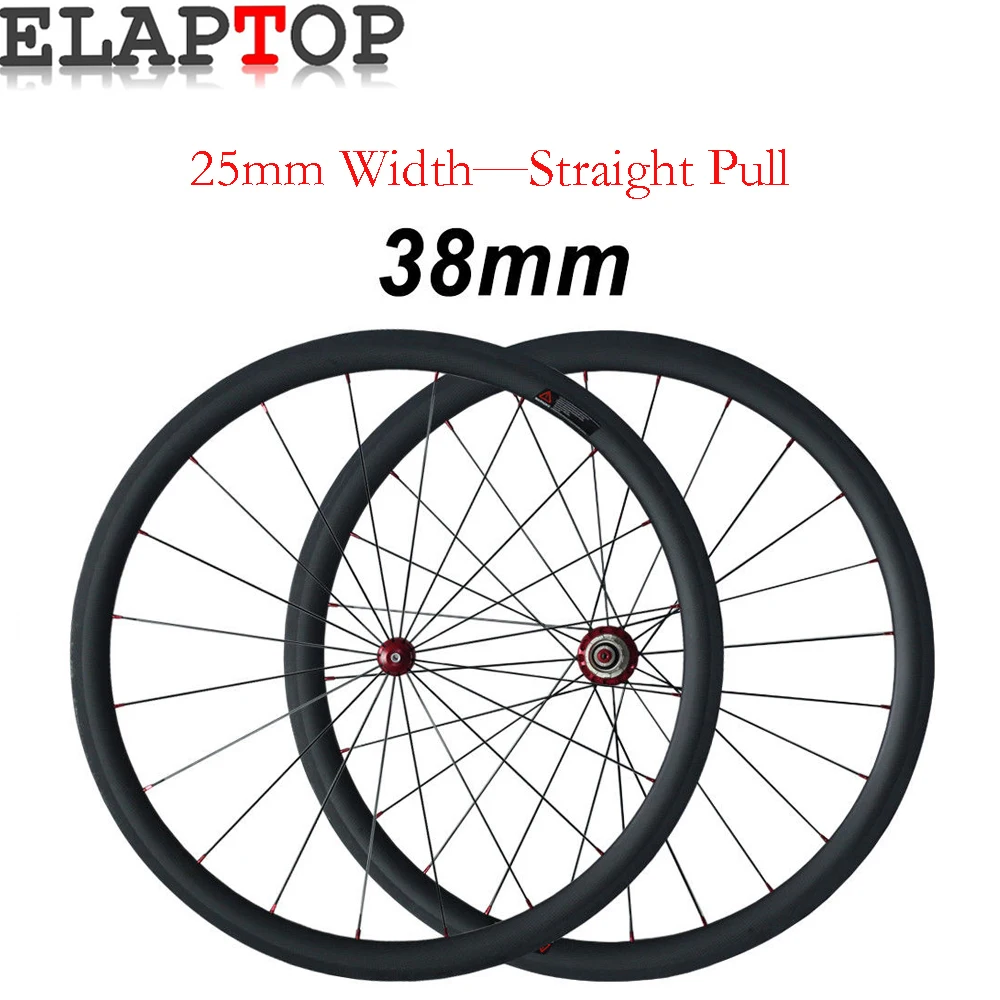 ELAPTOP R36 ступицы карбоновые колеса 25 мм ширина 38 50 Глубина клинчер дорожный