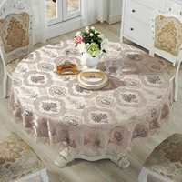 european round table cloth high end lace embroidered table cover seat cushion home decoration cover cloth chair cover set