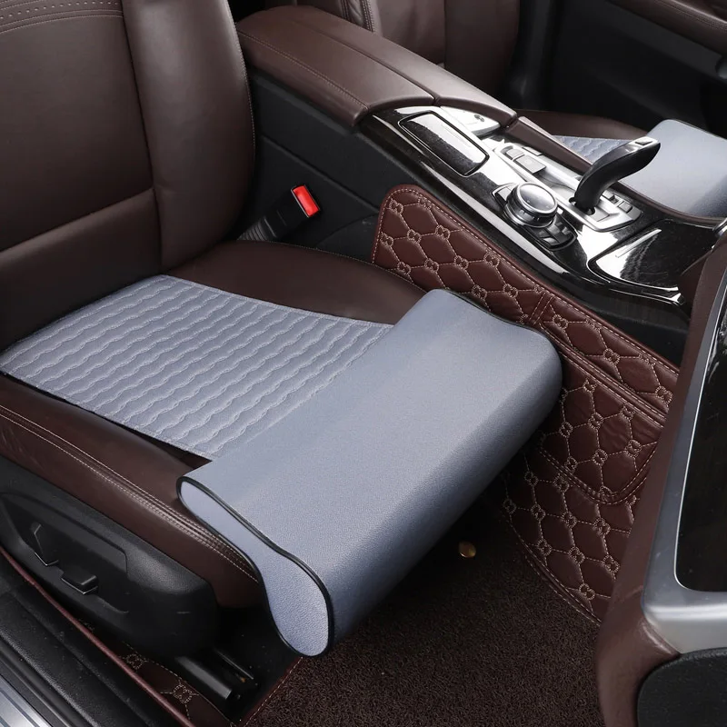 Кожаная опора для ног автомобильного сиденья удлиненная льняная бедра подушка