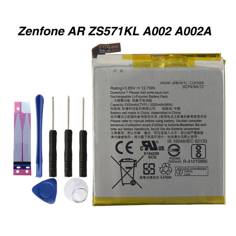 

Original C11P1608 Phone Battery For ASUS Zenfone AR ZS571KL A002 A002A