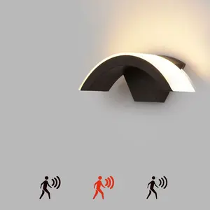 Moden Водонепроницаемый светодиодный настенный светильник для крыльца, IP65 сенсор, лампа, ландшафтный прожектор, балкон, коридор, сад