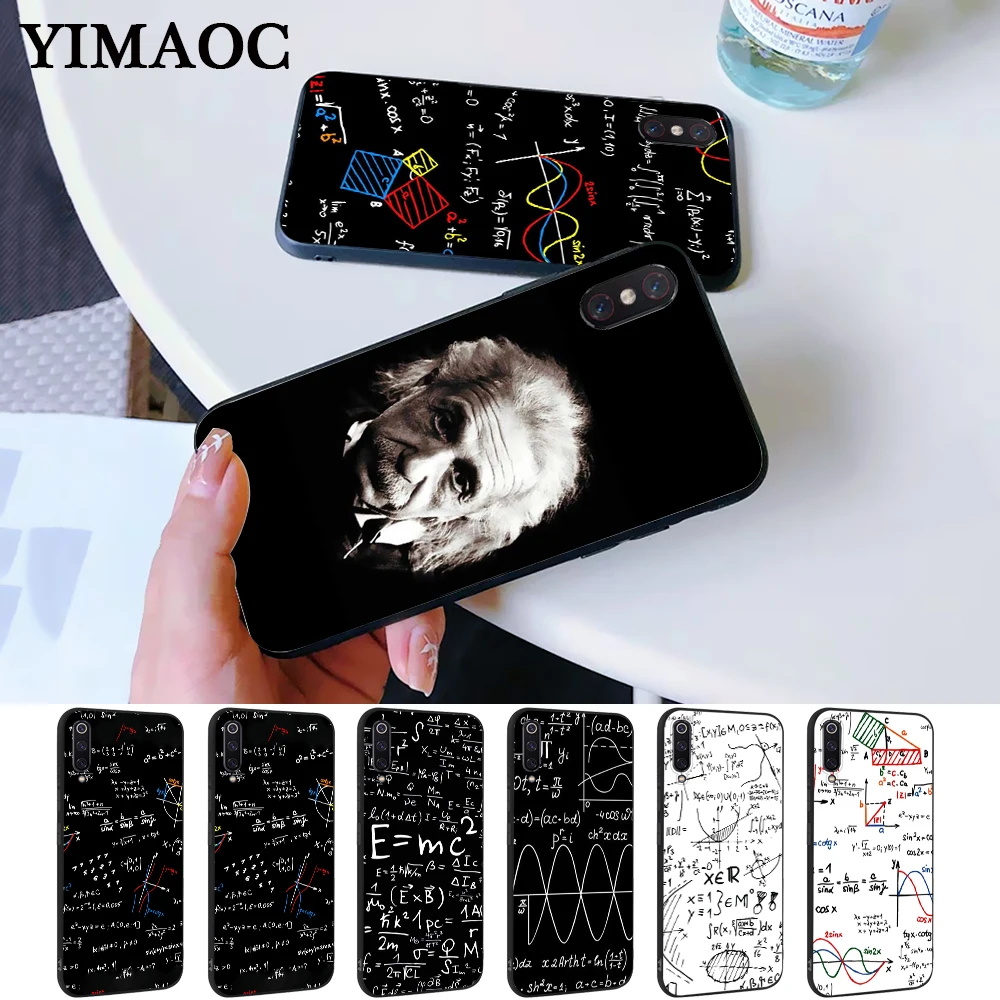 Mc2 с E = mc Математика Альберт Эйнштейн силиконовый чехол для Xiaomi 6 8 9 SE A1 A2 A3 Lite F1 Mix 2S