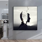 Абстрактный городской пейзаж, Мужское искусство, холст, живопись для гостиной, настенные художественные плакаты, принты, современная спальня, картины для украшения дома