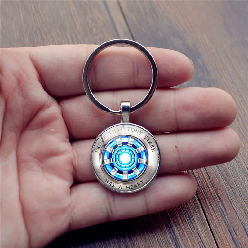 Железный человек Tony Stark стеклянный кулон брелок мужской Шарм высококачественный