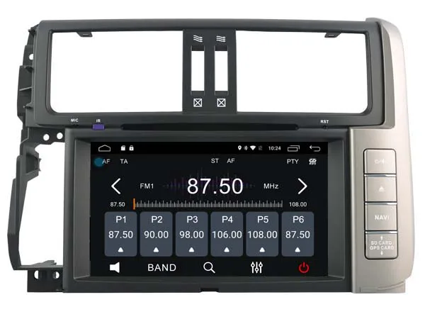 Автомобильный DVD плеер Eunavi Android 6 0 2 din четырехъядерный GPS радио для Toyota Prado 150 2010 2013