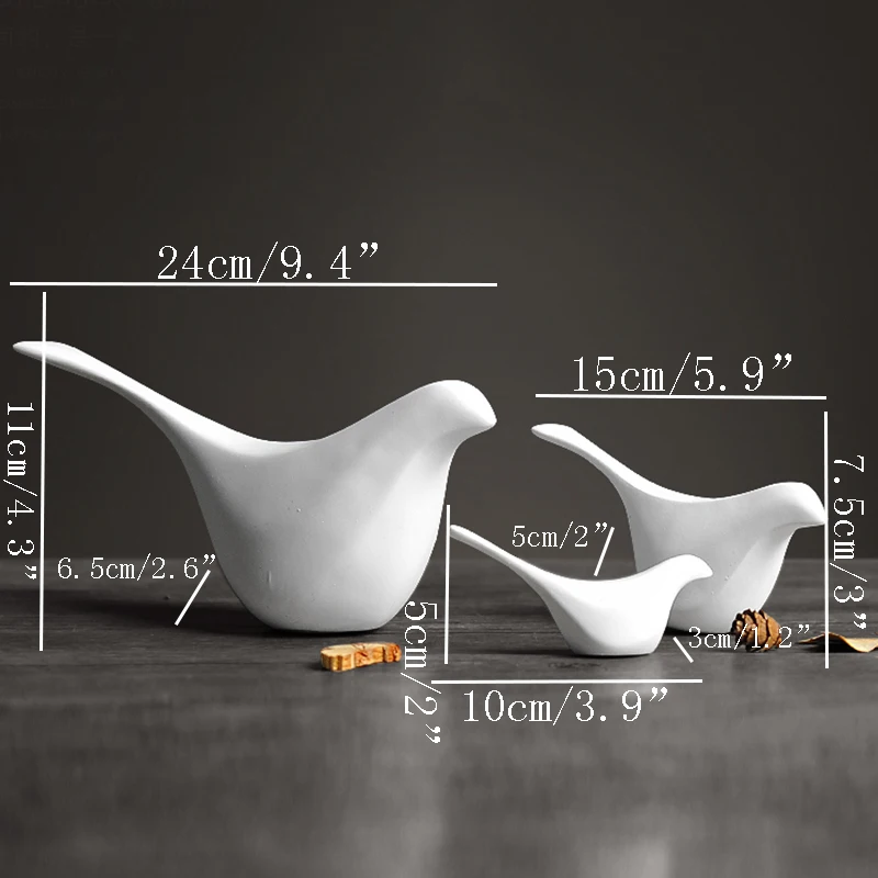 

Home decoration accessories modern Chinese living room porch tabletop decoration Home Decor resin bird crafts