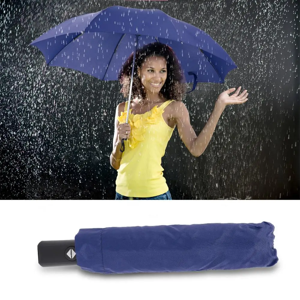 

Folding Windproof Travel Rain Umbrellas Automatic Lightweight Compact Portable Rustproof Water Repellent Dries Fast[US-Stock]