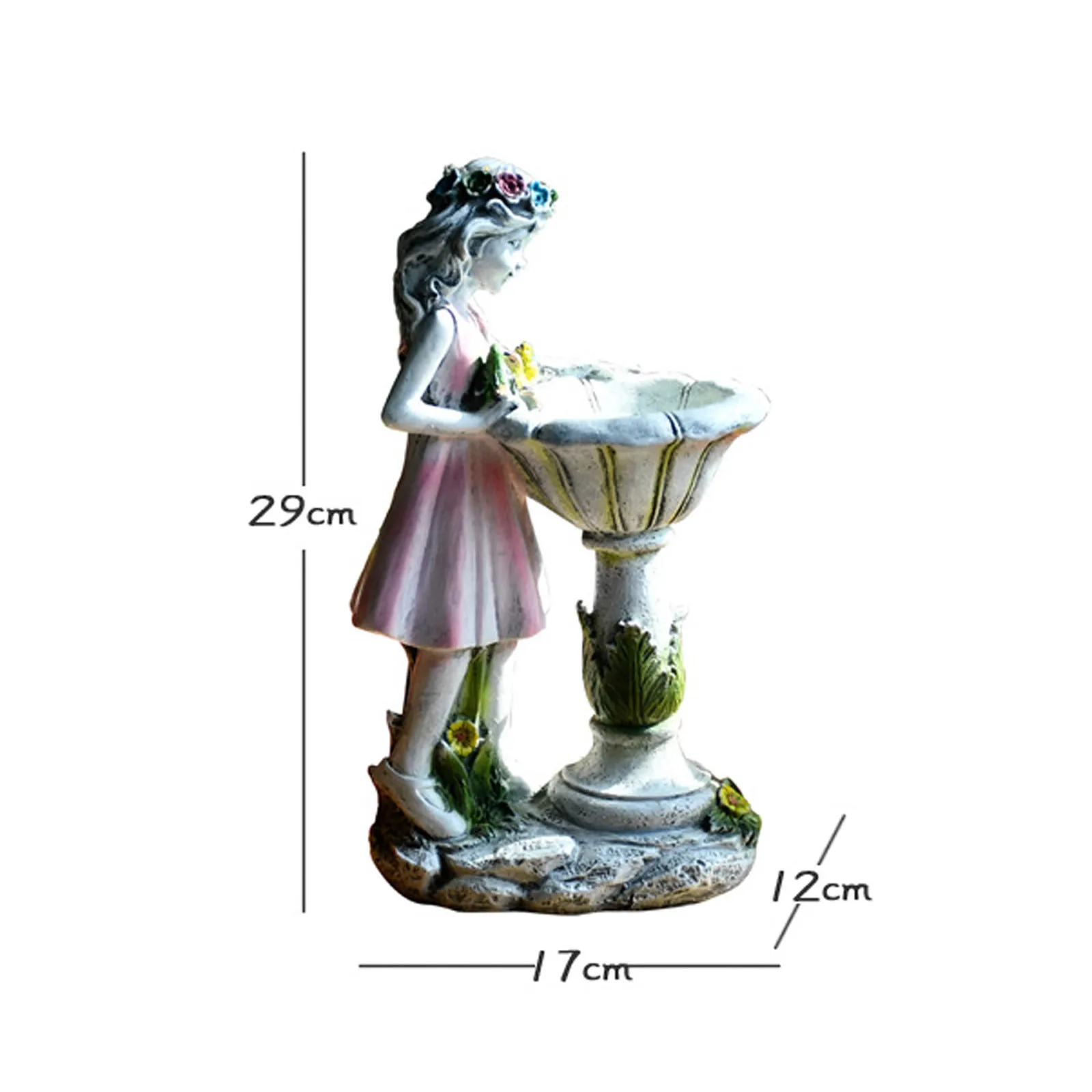 

Solar garden resin ornaments, selected exquisite boutique resin and solar LED lights garden dwarf statue decoration W2