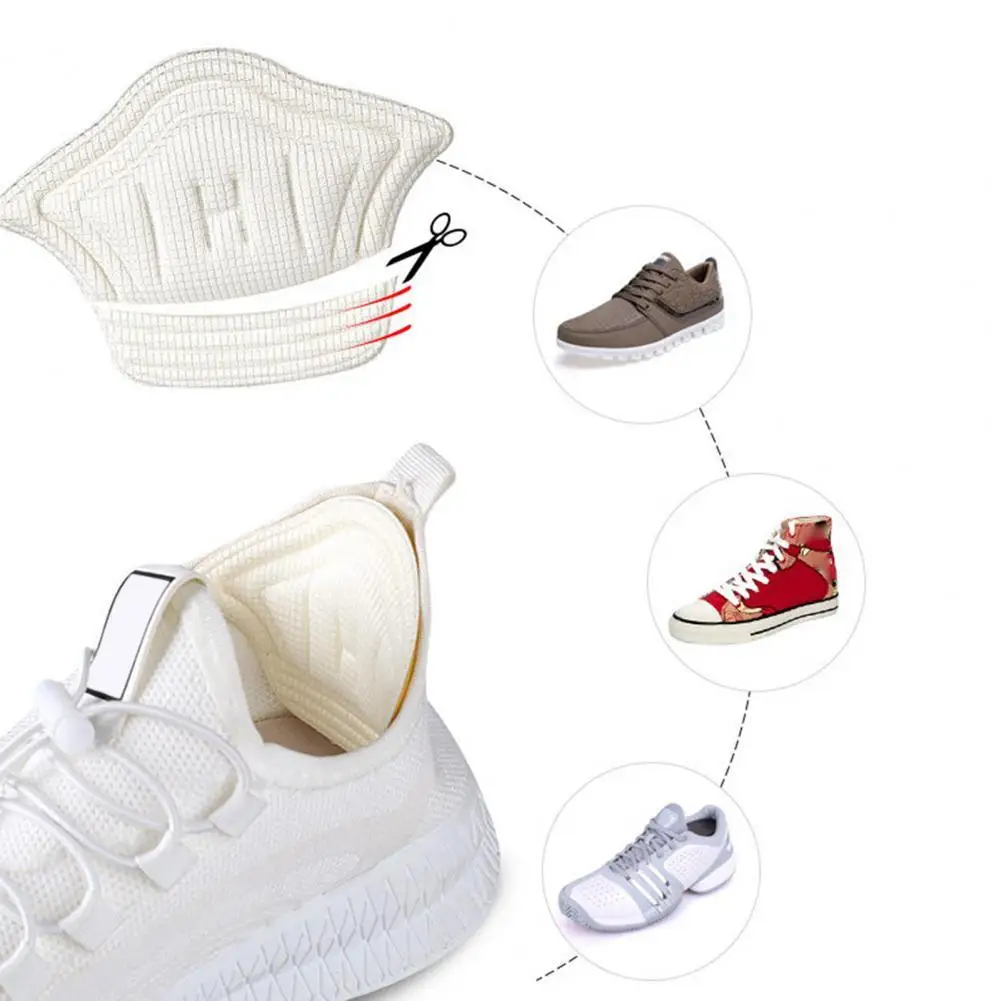 

1 Pair Shoe Filler Insert Shoe Heel Pad Exquisite Comfortable Professional Adhesive Shoe Heel Liner Foot Pain Relief for Sport