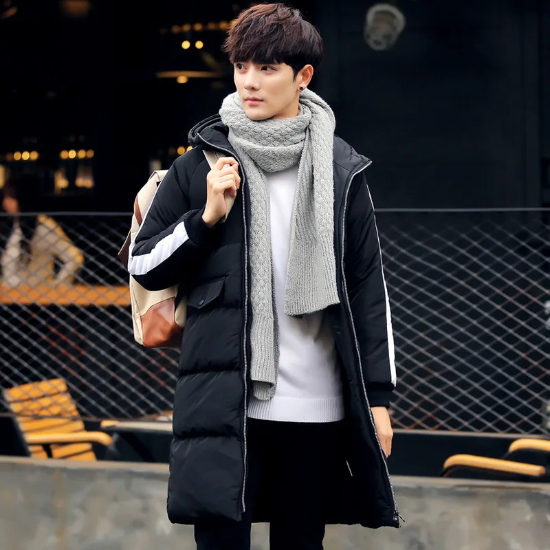 2019 новая зимняя пуховая куртка Мужские Белые куртки-пуховики на утином пуху