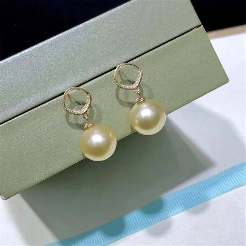 

Genuine 18K Yellow Gold Earrings Ear Hook Ear Line Earring Blank Bracket DIY For Women Earring Jewelry Accessories Bijoux