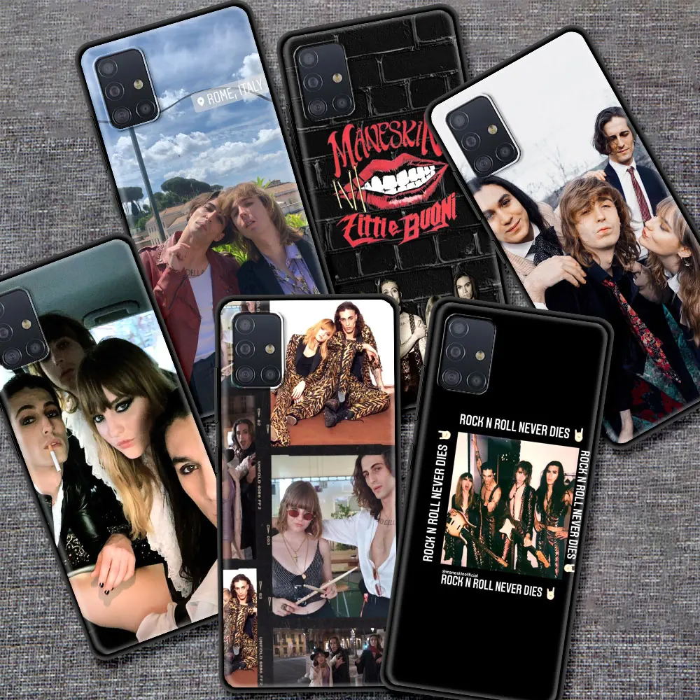 

Maneskin Case for Samsung Galaxy A51 A71 A21s A12 A31 A52 A41 A32 A02s M31 M30s M51 Soft Silicone Phone Coque