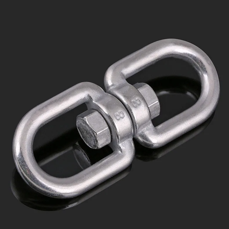 304 вращающееся кольцо из нержавеющей стали Универсальное 8 кольцевая цепочка с