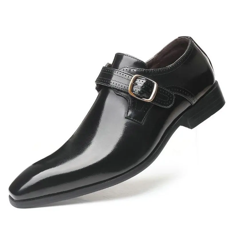 

New Men Dress Shoes Men pointed toe leather shoes Oxford Shoes Business Formal Shoes Large size C21-79