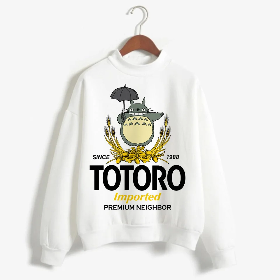 Totoro Studio Ghibli Kawaii Harajuku Толстовка для женщин Ullzang Красивый Веселый мультяшный Аниме толстовки 90s Графический Hoody женский