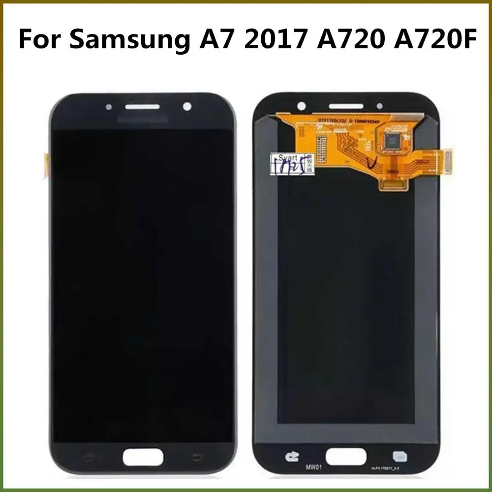 OLed ЖК дисплей для Samsung Galaxy A7 2017 A720F A720 A720M сенсорный экран дигитайзер сборка