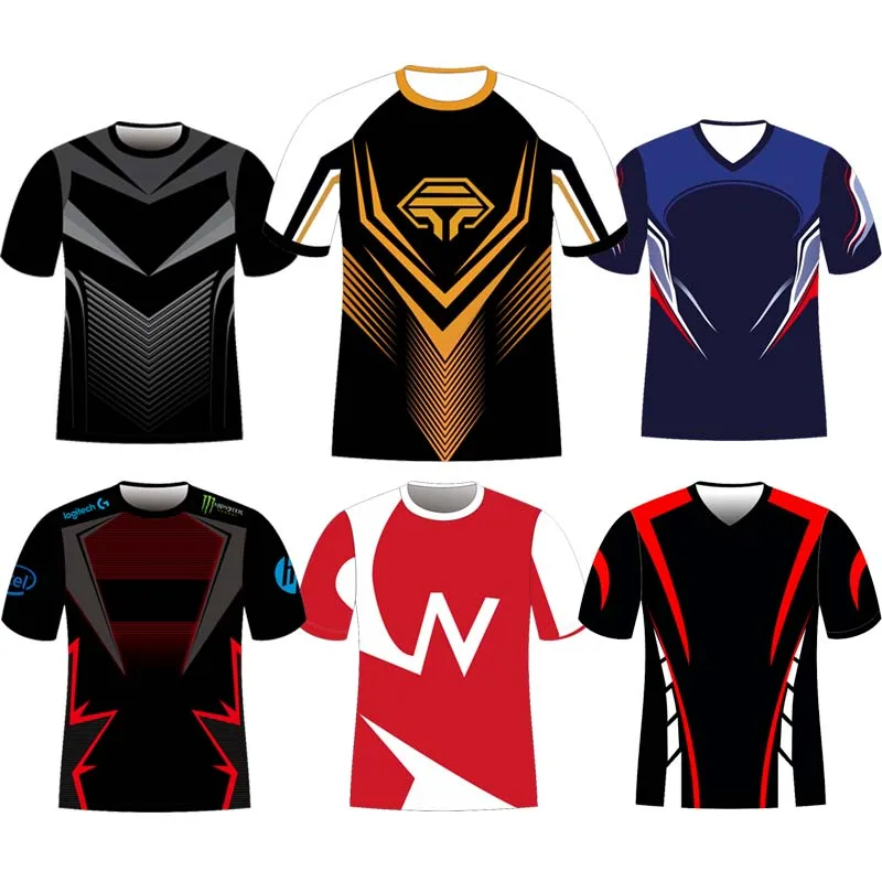 Сделай сам изготовление на заказ Униформа с коротким рукавом для электроспорта