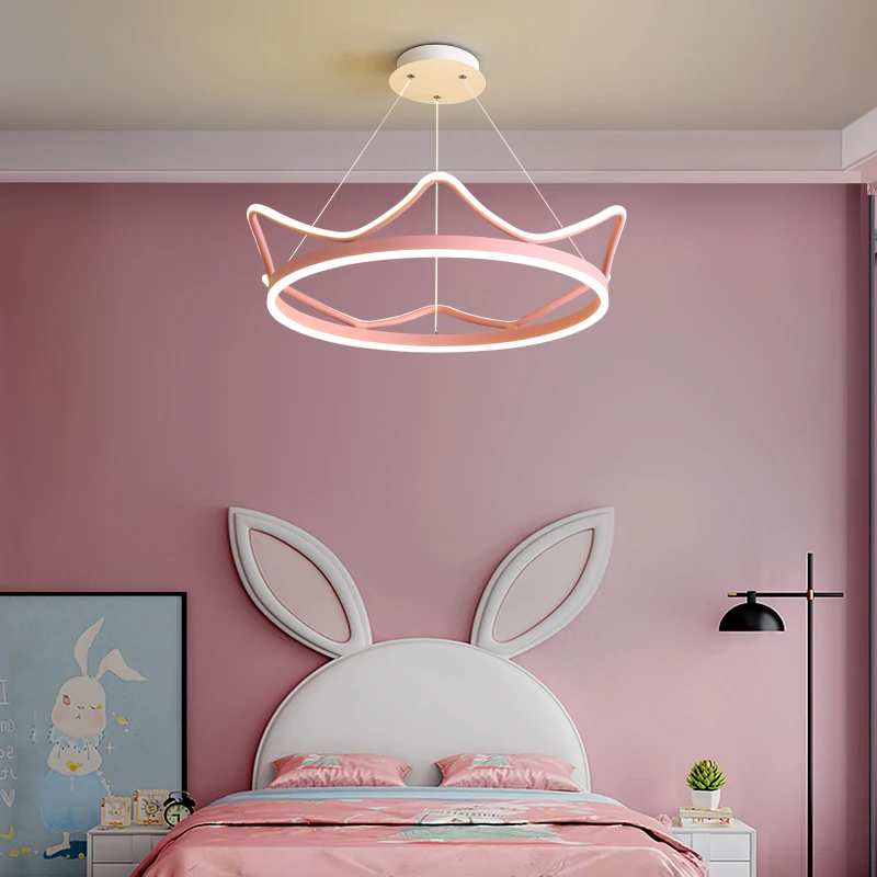 Современная светодиодная Подвесная лампа в виде короны Алюминиевая