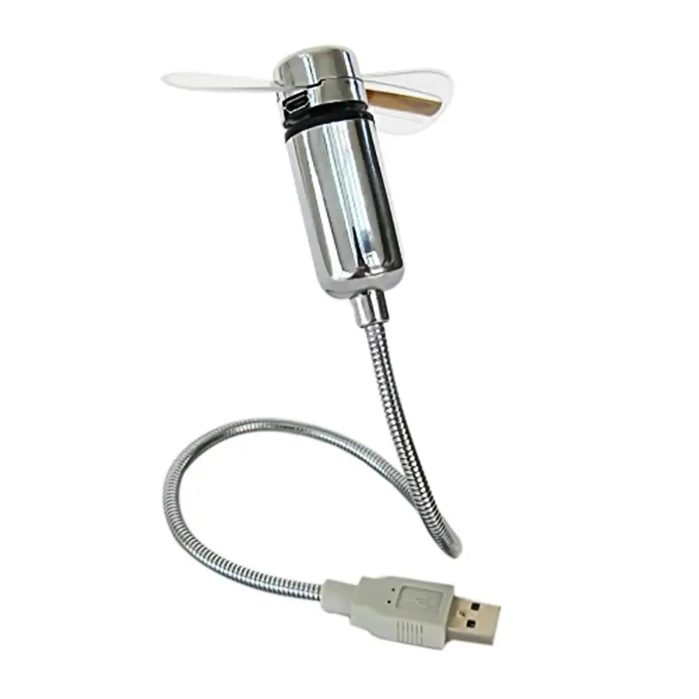 Горячий креативный гибкий мини USB вентилятор с регулируемой температурой светодиодный вентилятор охлаждения мигающий вентилятор для ПК ноутбук настольные компьютеры HY99