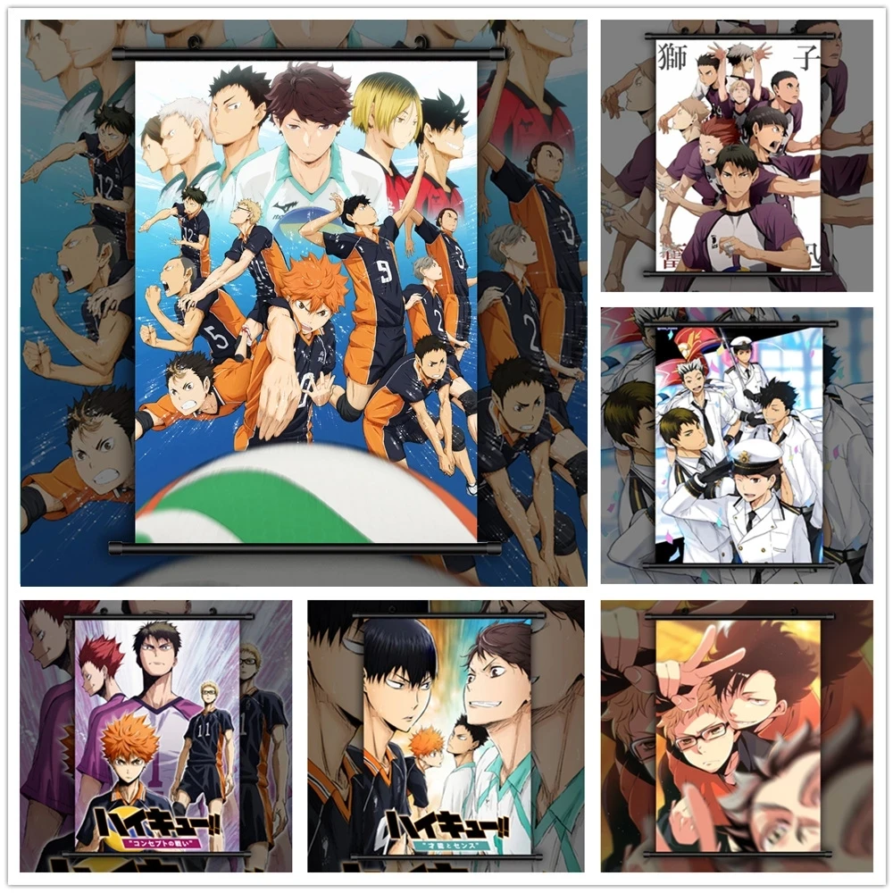 

Wall Artwork Canvas Mural Haikyuu Tooru Koushi Wakatoshi Pictures Painting Print Poster Plastic Hanging Scrolls Home Decoration