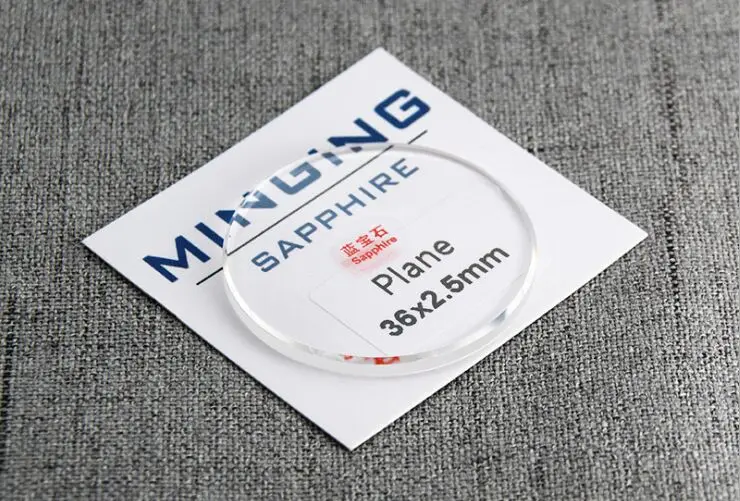 

2.5mm Thick Round Plane Polished Sapphire Crystal 38.5mm to 40mm for Watch Repair