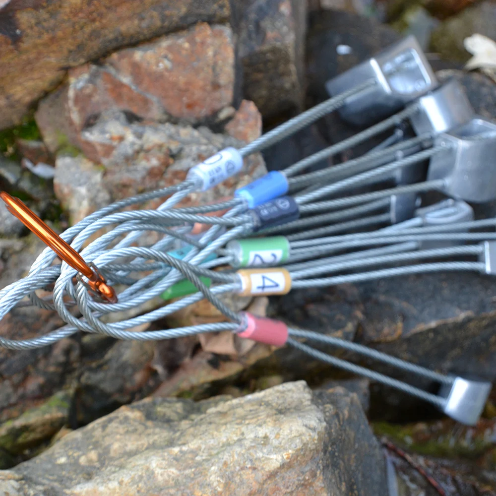 Открытый альпинистский питон из алюминиевого сплава с фиксированной точечной