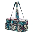 Сумка для хранения с кленовыми листьями, Ранняя квадратная сумка оранжевого цвета для ниток, шерстяной пряжи, крючков, вязальных спиц